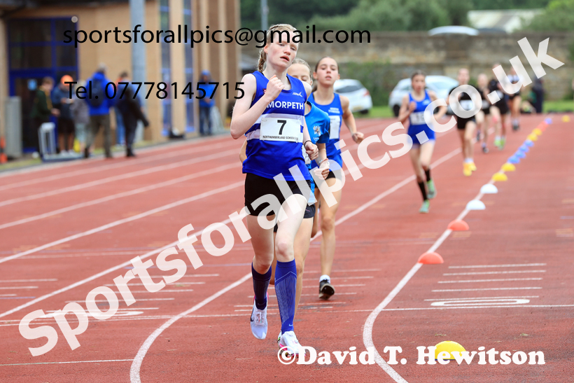 Middle Distance, 2026 Northumberland Schools Track and Field, Wentworth, Hexhan. Photo: David T. Hewitson/Sports for All Pics